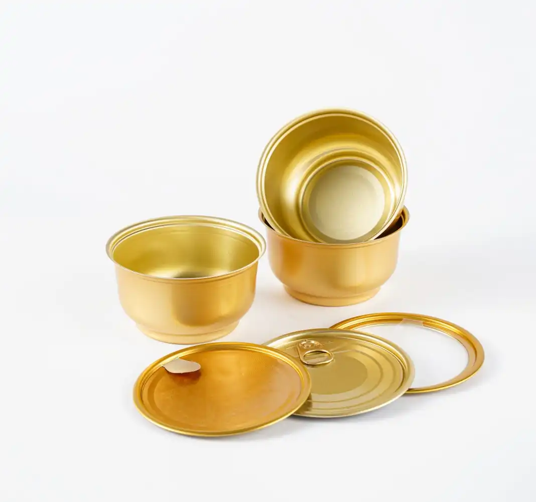 OEM Solutions for 180ml Golden Bowl Shape Bird's Nest Food Cans Packaging