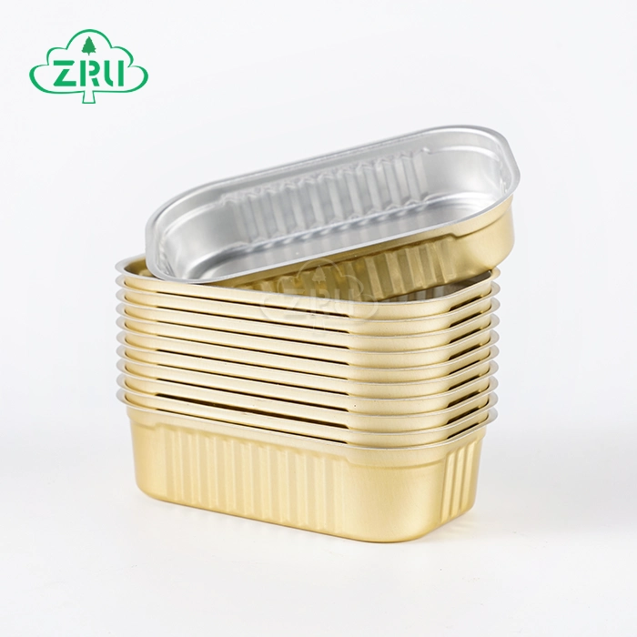 125 մլ սննդային ուղղանկյուն ալյումինե տարաներ