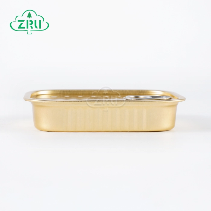 85 մլ սննդային ուղղանկյուն ալյումինե տարաներ